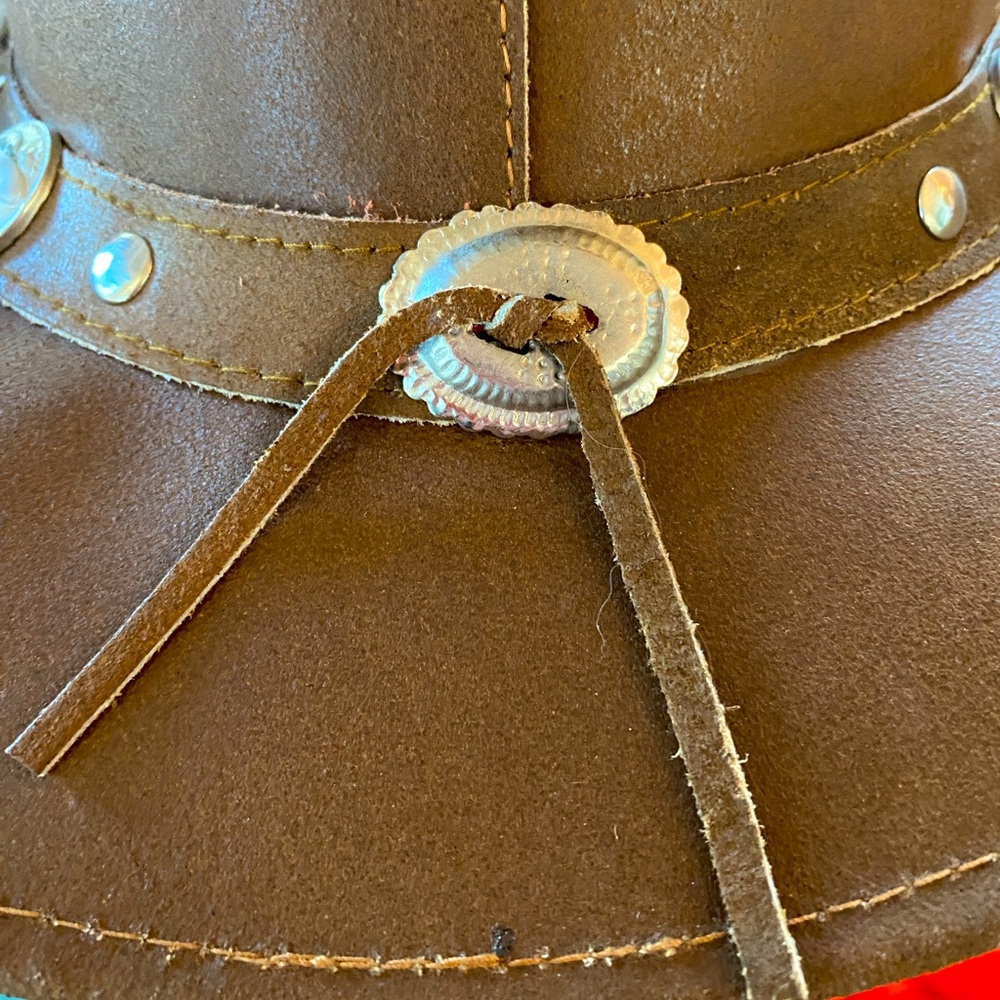 Unisex Leather Cowboy Hat - L - Picture 7 of 10